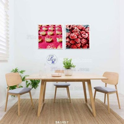 Tải file File tranh phòng ăn đồ ăn nhanh DA1057 (gốc) chủ đề hoa sen