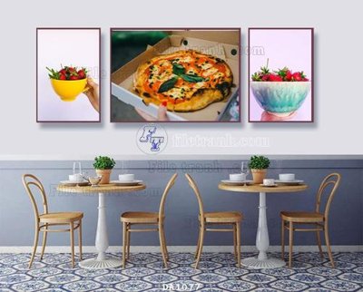 File in trần File tranh phòng ăn đồ ăn nhanh DA1077 (file gốc) hoa văn 3D