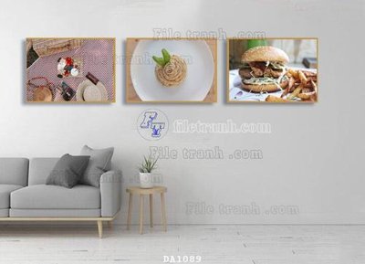 Download file File tranh phòng ăn đồ ăn nhanh DA1089 (gốc) in mica đèn LED