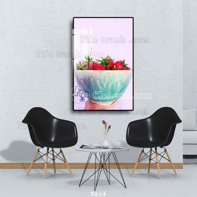 File in ấn File tranh phòng ăn đồ ăn nhanh DA14 chuyên nghiệp