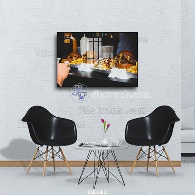 File gốc File tranh phòng ăn đồ ăn nhanh DA142 (ảnh rõ nét) để in
