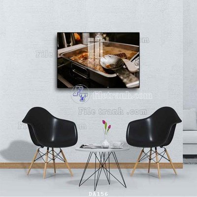 File tranh File tranh phòng ăn đồ ăn nhanh DA156 (gốc) chủ đề động vật