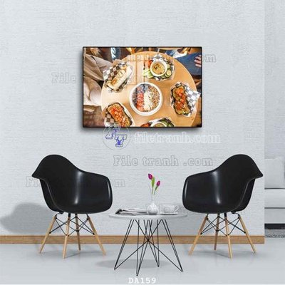 File gốc File tranh phòng ăn đồ ăn nhanh DA159 (dành cho trang trí nội thất)