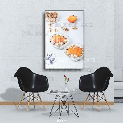 File in trần File tranh phòng ăn đồ ăn nhanh DA17 (bản gốc) 5D