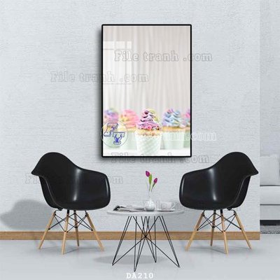 File in ấn File tranh phòng ăn đồ ăn nhanh DA210 (bản gốc) sắc nét