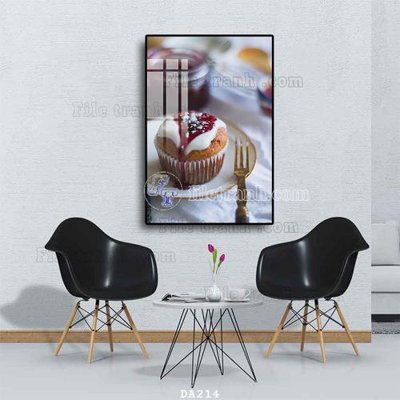 Ảnh gốc File tranh phòng ăn đồ ăn nhanh DA214 (độ nét cao) in mica