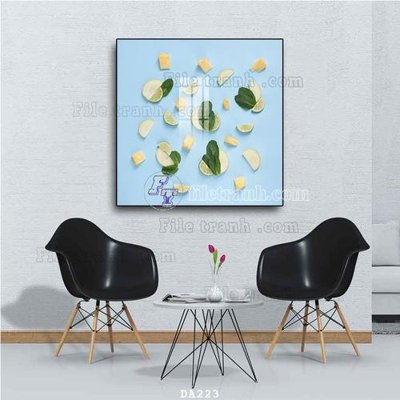 File PSD File tranh phòng ăn đồ ăn nhanh DA223 (bản gốc) độ phân giải cao