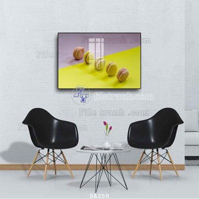 Download file gốc File tranh phòng ăn đồ ăn nhanh DA250 (in lụa) tranh 3D