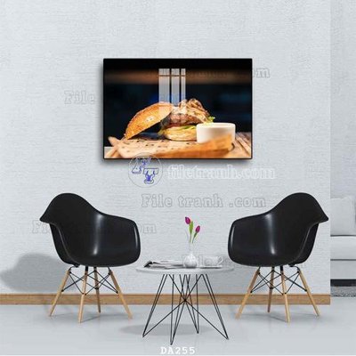 File PSD in ấn File tranh phòng ăn đồ ăn nhanh DA255 (chất lượng cao)
