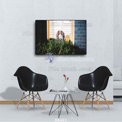 File in trần File tranh phòng ăn đồ ăn nhanh DA261 (bản gốc) mây trời