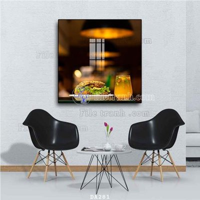 File tranh gốc File tranh phòng ăn đồ ăn nhanh DA281 (bản quyền) file PSD