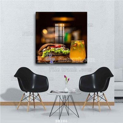 File in ấn cao cấp File tranh phòng ăn đồ ăn nhanh DA286 (file gốc)