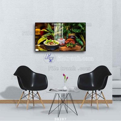 File tranh PSD File tranh phòng ăn đồ ăn nhanh DA287 chất lượng cao