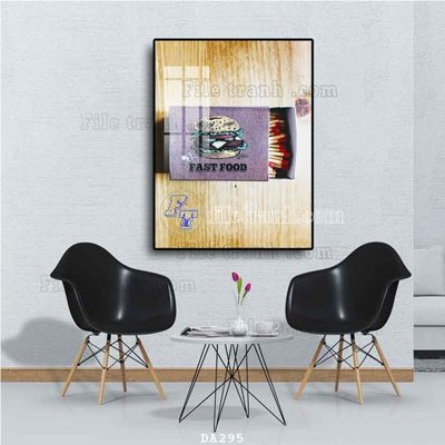 Tải file File tranh phòng ăn đồ ăn nhanh DA295 (gốc) làm file quảng cáo