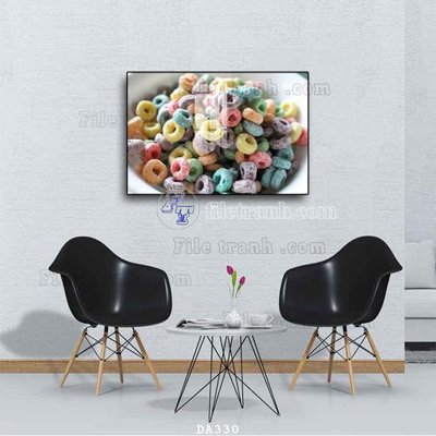 File gốc File tranh phòng ăn đồ ăn nhanh DA330 (phong cách) cổ điển