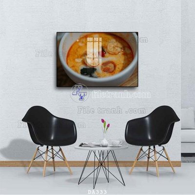File gốc File tranh phòng ăn đồ ăn nhanh DA333 (in lụa) cao cấp
