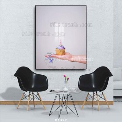 File PSD File tranh phòng ăn đồ ăn nhanh DA372 (gốc) cho in quảng cáo