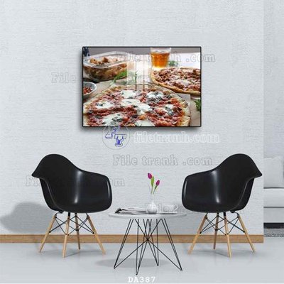 File tranh gốc File tranh phòng ăn đồ ăn nhanh DA387 (bản quyền) độc đáo