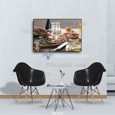 File gốc in ấn File tranh phòng ăn đồ ăn nhanh DA388 chất lượng vượt trội