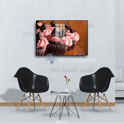 File gốc File tranh phòng ăn đồ ăn nhanh DA412 (in 3D) nghệ thuật