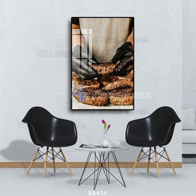 Tải file File tranh phòng ăn đồ ăn nhanh DA426 (gốc) làm tranh treo tường