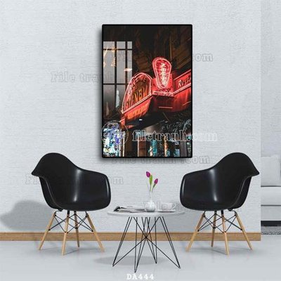 File tranh File tranh phòng ăn đồ ăn nhanh DA444 (bản gốc) treo quán cafe