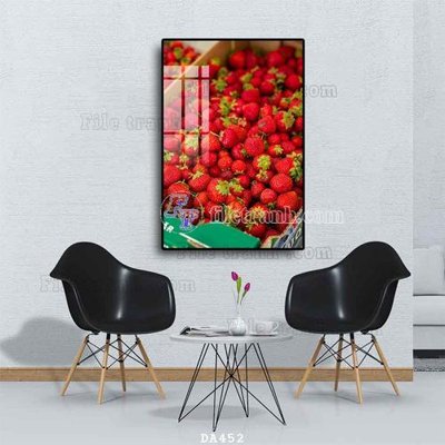 Download file gốc File tranh phòng ăn đồ ăn nhanh DA452 (in mica) 3D