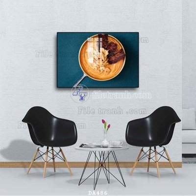 File gốc File tranh phòng ăn đồ ăn nhanh DA486 (in lụa) tranh phong thủy