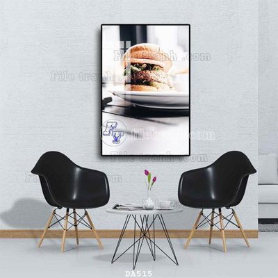 File gốc File tranh phòng ăn đồ ăn nhanh DA515 cho in ấn và thiết kế
