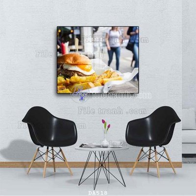 File PSD in ấn File tranh phòng ăn đồ ăn nhanh DA518 (chất lượng cao)