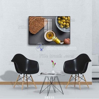 File tranh File tranh phòng ăn đồ ăn nhanh DA535 (gốc) chủ đề thành phố