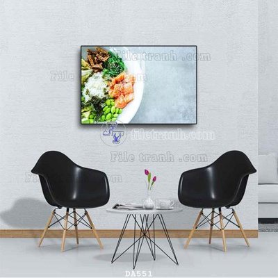 Tải file File tranh phòng ăn đồ ăn nhanh DA551 (gốc) làm file in ấn