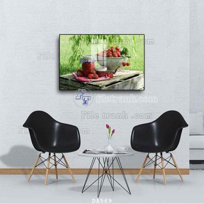 Tải file File tranh phòng ăn đồ ăn nhanh DA569 (gốc) chủ đề phong thủy