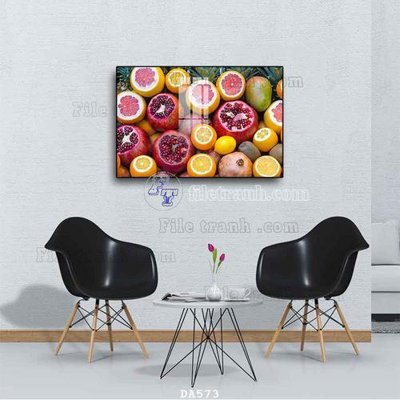 File gốc File tranh phòng ăn đồ ăn nhanh DA573 (in tráng gương) nghệ thuật