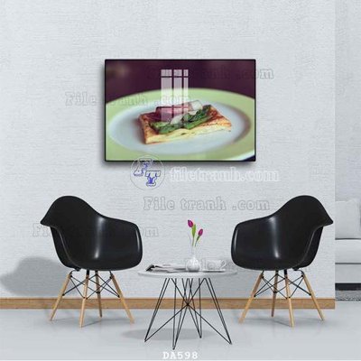 File gốc File tranh phòng ăn đồ ăn nhanh DA598 (in tráng gương) sang trọng