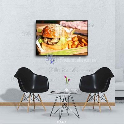 Tải file File tranh phòng ăn đồ ăn nhanh DA61 (gốc) để in ấn ngay