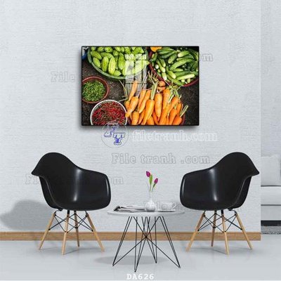 File gốc File tranh phòng ăn đồ ăn nhanh DA626 cho in ấn và thiết kế