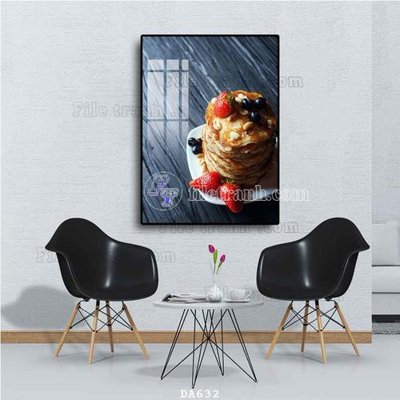 File tranh File tranh phòng ăn đồ ăn nhanh DA632 (gốc) chủ đề thiên nhiên