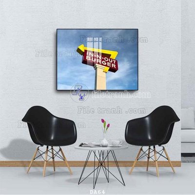 File gốc File tranh phòng ăn đồ ăn nhanh DA64 (in lụa) trang trí tường