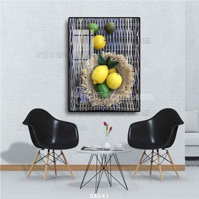 File tranh File tranh phòng ăn đồ ăn nhanh DA641 (gốc) chủ đề thành phố