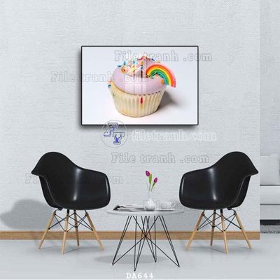 File tranh gốc PSD File tranh phòng ăn đồ ăn nhanh DA644 còn nguyên layer