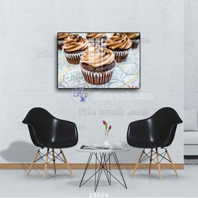 File in trần File tranh phòng ăn đồ ăn nhanh DA666 (file gốc) phong thủy