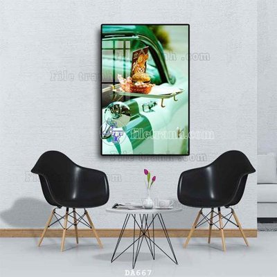 File PSD in ấn File tranh phòng ăn đồ ăn nhanh DA667 (chất lượng cao)