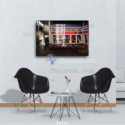 File gốc File tranh phòng ăn đồ ăn nhanh DA682 (trang trí) phòng làm việc