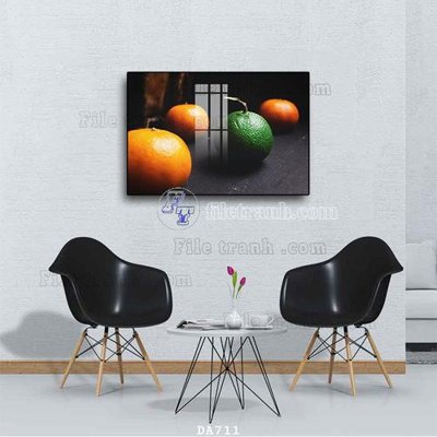 File tranh File tranh phòng ăn đồ ăn nhanh DA711 (file gốc) chuẩn màu in