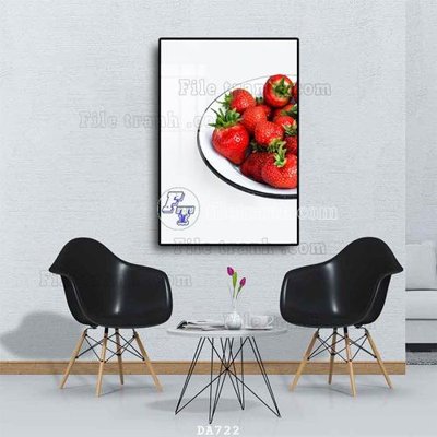 File PSD File tranh phòng ăn đồ ăn nhanh DA722 (gốc) cho in quảng cáo