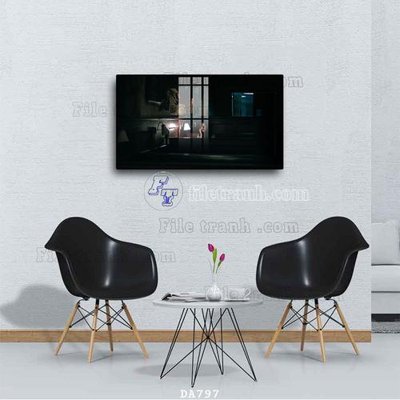 File tranh gốc PSD File tranh phòng ăn đồ ăn nhanh DA797 còn nguyên layer