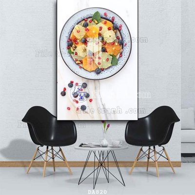 File tranh trang trí File tranh phòng ăn đồ ăn nhanh DA820 (file gốc)