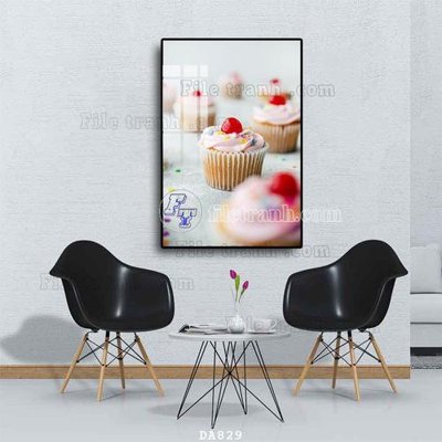 Download file gốc File tranh phòng ăn đồ ăn nhanh DA829 (in lụa) nghệ thuật