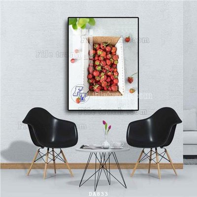 Tải file File tranh phòng ăn đồ ăn nhanh DA833 (gốc) làm file in ấn